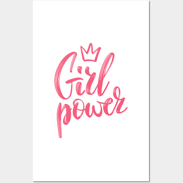 Girls Have the Power to Change the World Wall Art by Alihassan-Art